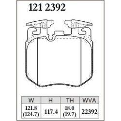 Dixcel Brake Pad 1212392