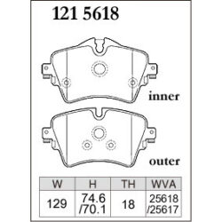 Dixcel Brake Pad 1215618
