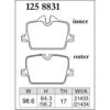Dixcel Brake Pad 1258831