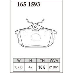 Dixcel Brake Pad 1651593