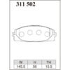Dixcel Brake Pad 311502