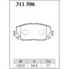Dixcel Brake Pad 311506