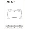 Dixcel Brake Pad 311537