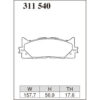 Dixcel Brake Pad 311540