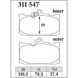 Dixcel Brake Pad 311547