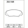 Dixcel Brake Pad 311548