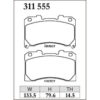 Dixcel Brake Pad 311555