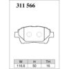 Dixcel Brake Pad 311566