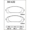 Dixcel Brake Pad 311632