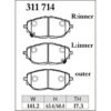 Dixcel Brake Pad 311714