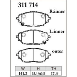 Dixcel Brake Pad 311714