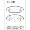 Dixcel Brake Pad 311728