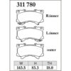 Dixcel Brake Pad 311780