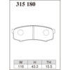 Dixcel Brake Pad 315180