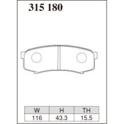Dixcel Brake Pad 315180