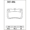 Dixcel Brake Pad 315486