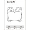 Dixcel Brake Pad 315539