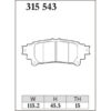 Dixcel Brake Pad 315543
