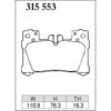 Dixcel Brake Pad 315553