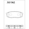 Dixcel Brake Pad 315562