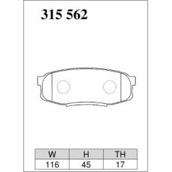 Dixcel Brake Pad 315562