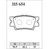 Dixcel Brake Pad 315654