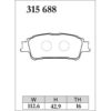 Dixcel Brake Pad 315688