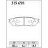 Dixcel Brake Pad 315698