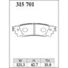 Dixcel Brake Pad 315701