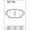 Dixcel Brake Pad 315736