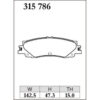 Dixcel Brake Pad 315786