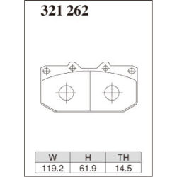 Dixcel Brake Pad 321262