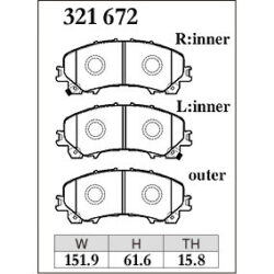 Dixcel Brake Pad 321672