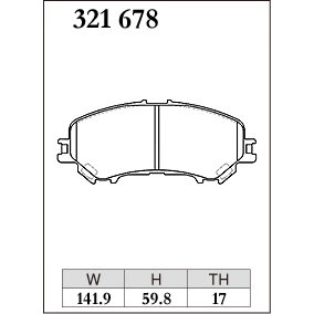 Dixcel Brake Pad 321678