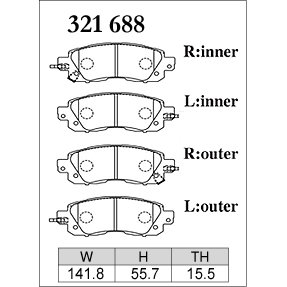 Dixcel Brake Pad 321688