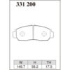 Dixcel Brake Pad 331200