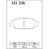 Dixcel Brake Pad 331238