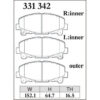 Dixcel Brake Pad 331342