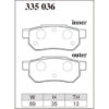 Dixcel Brake Pad 335036