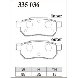 Dixcel Brake Pad 335036