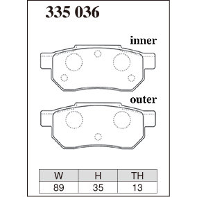 Dixcel Brake Pad 335036
