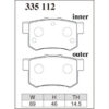 Dixcel Brake Pad 335112