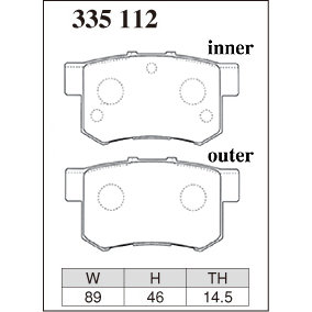 Dixcel Brake Pad 335112