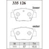 Dixcel Brake Pad 335126