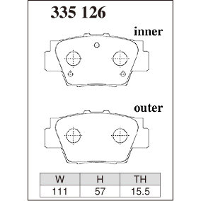 Dixcel Brake Pad 335126