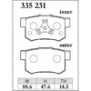 Dixcel Brake Pad 335231