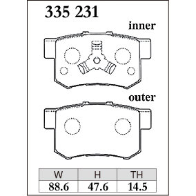 Dixcel Brake Pad 335231
