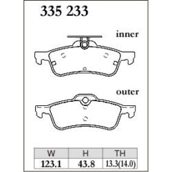 Dixcel Brake Pad 335233