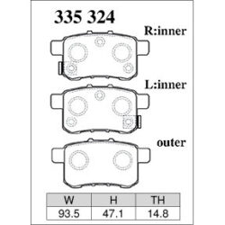 Dixcel Brake Pad 335324