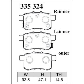Dixcel Brake Pad 335324